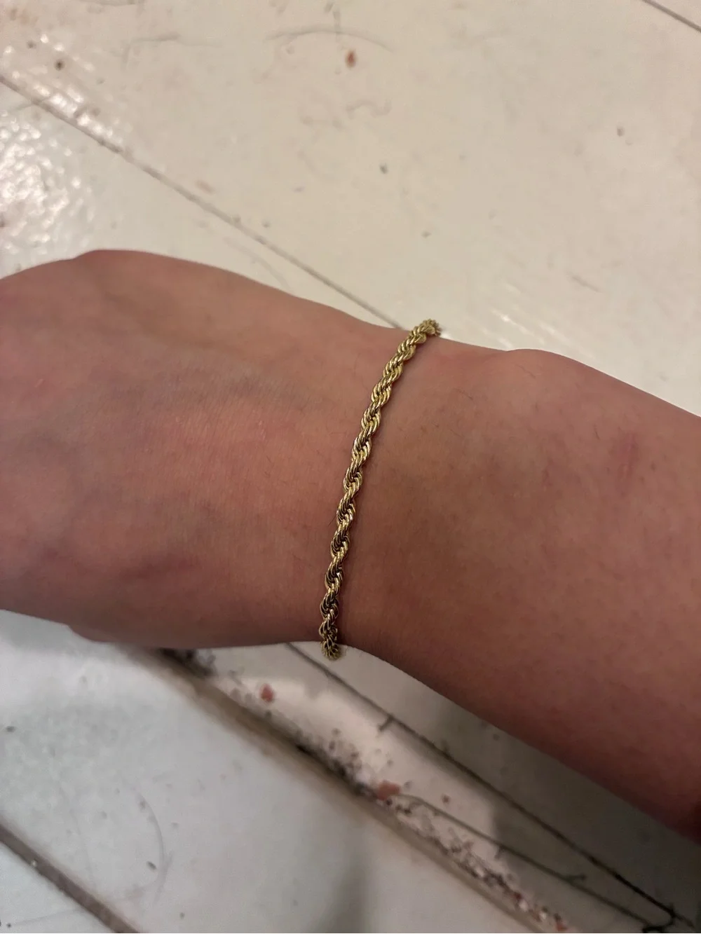 Gold Sailboat Rope Bracelet